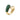 Spirale Yellow Gold Emerald Ring