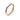 Touq Shaped Rose Gold Bangle with Cognac