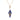 Wasiyah Triangle Rose Gold Diamond Lapis Pendant